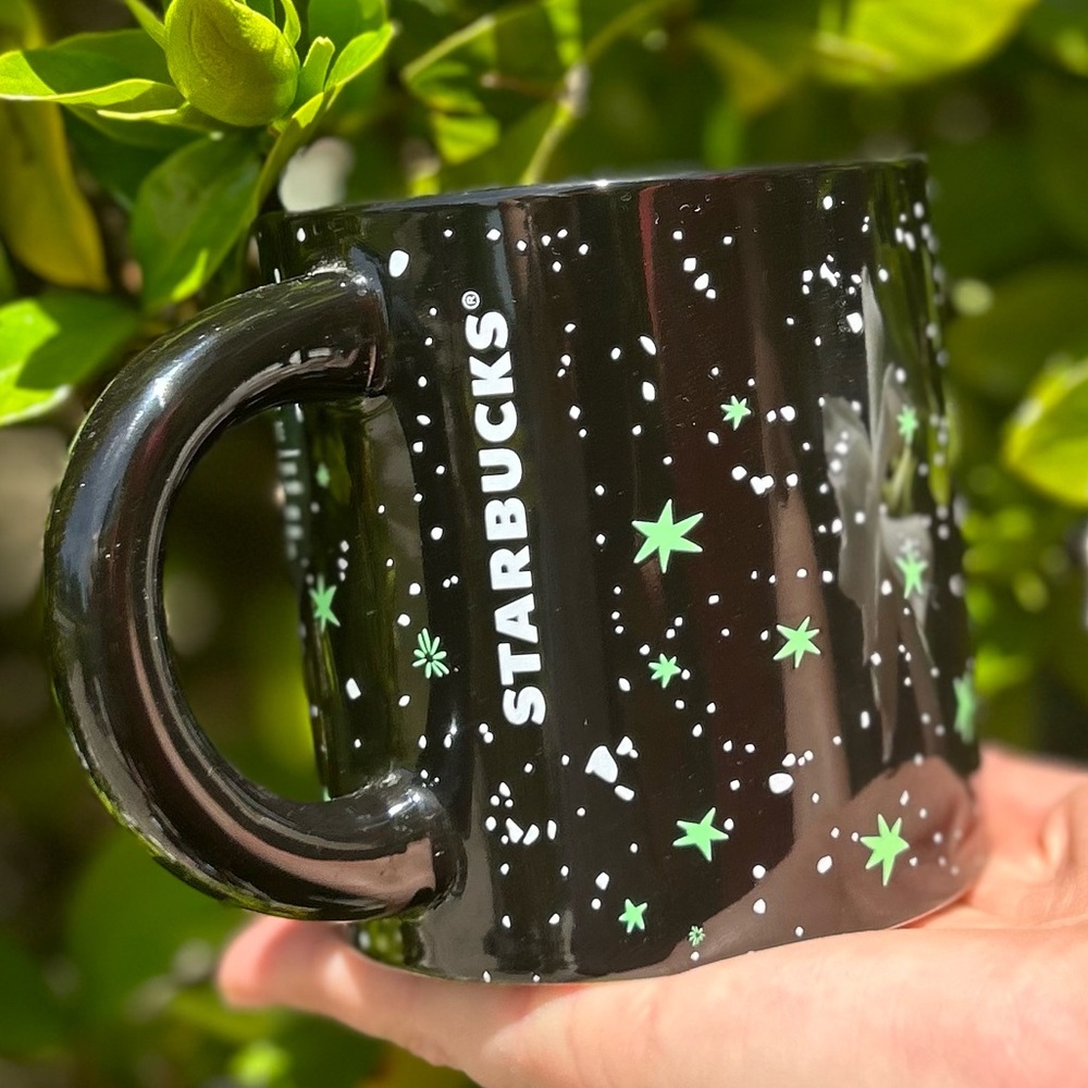 New Starbucks Stars Night Sky Glow in the Dark Ceramic Mug